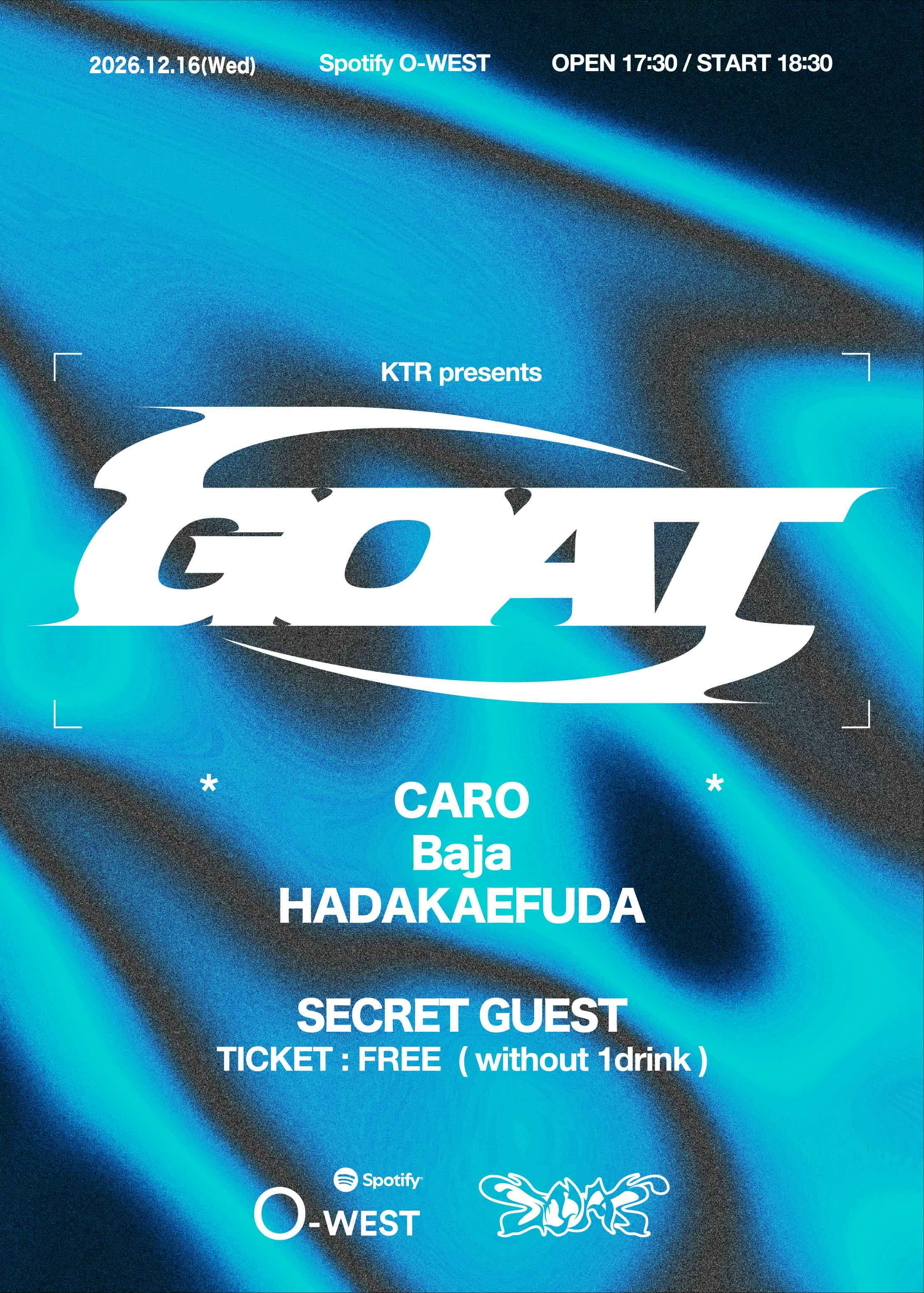 KTR pre.『GOAT V』フライヤー
